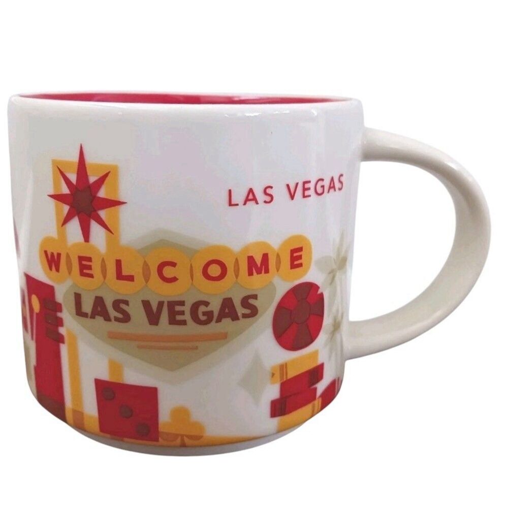 Starbucks Welcome to Las Vegas You Are Here Coffee Cup Mug 2015 Collection 14oz